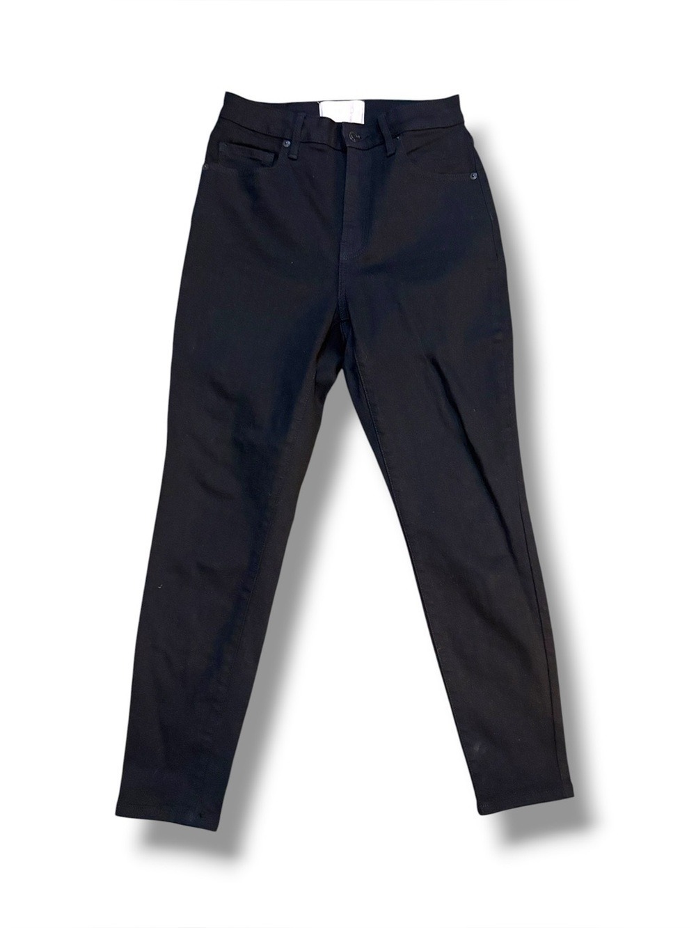Everlane The Curvy High Rise Skinny Jean Black Crop Size 28